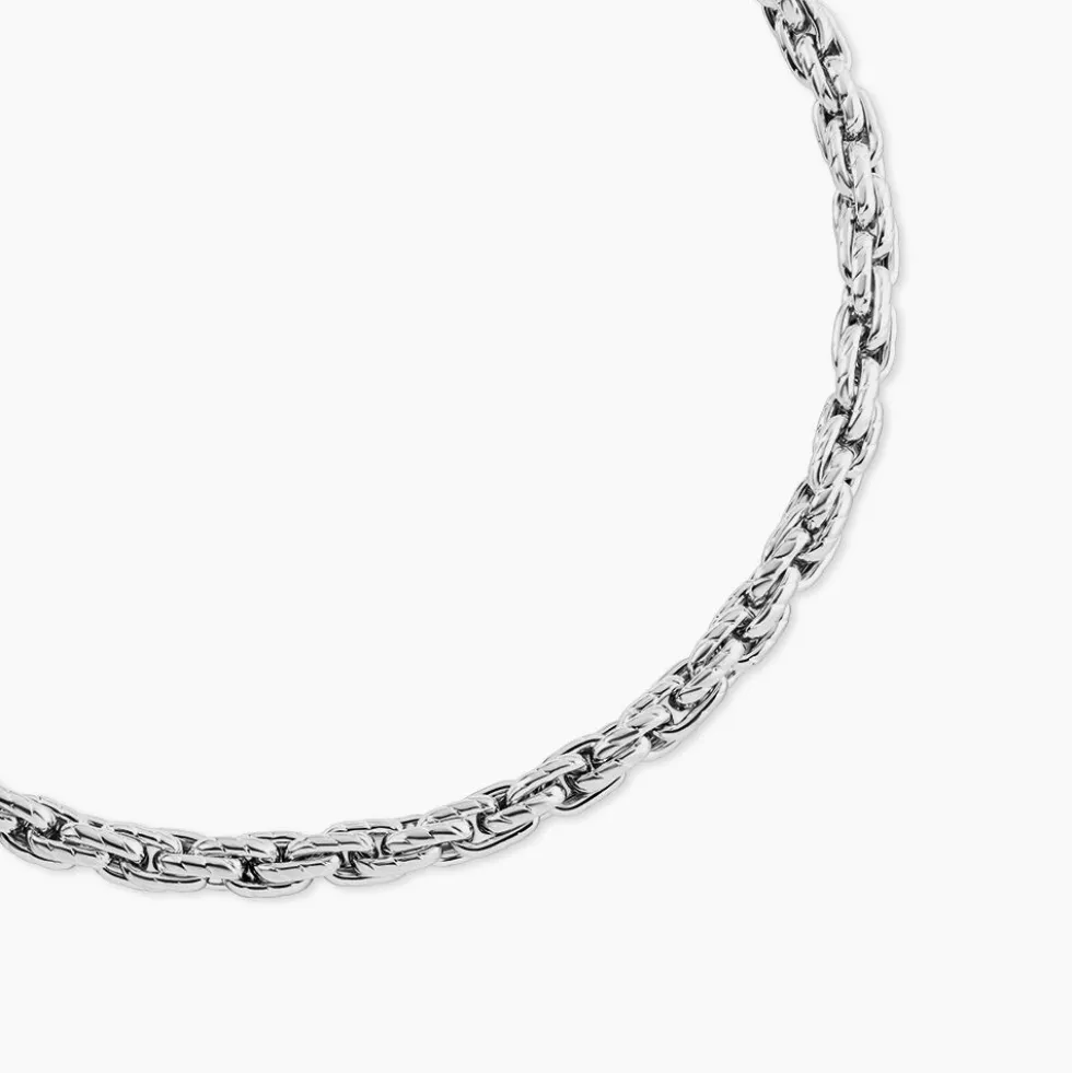 Collier Métal Acier Blanc
