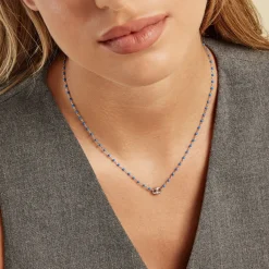 Collier Muguette Argent Blanc