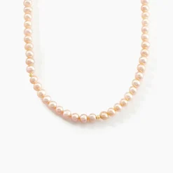 Collier Multicolore Or Jaune Perle De Culture