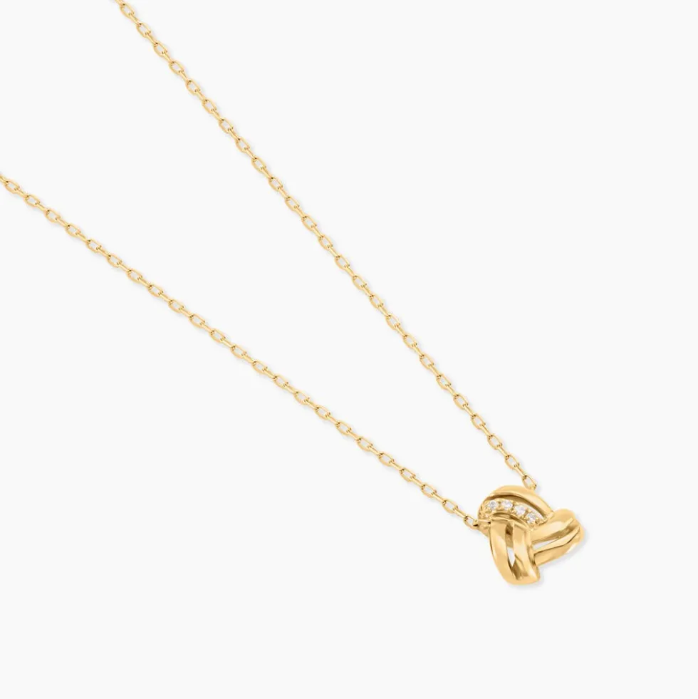 Collier Munro Or Jaune Oxyde De Zirconium