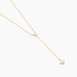 Collier Myfanwy Or Jaune Oxyde De Zirconium