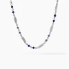 Collier Myliane Argent Blanc