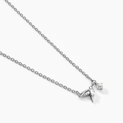 Collier Myrna Argent Blanc Oxyde De Zirconium