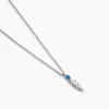 Collier Nahara Argent Blanc Oxyde De Zirconium