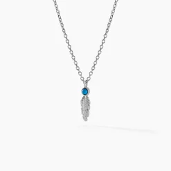 Collier Nahara Argent Blanc Oxyde De Zirconium