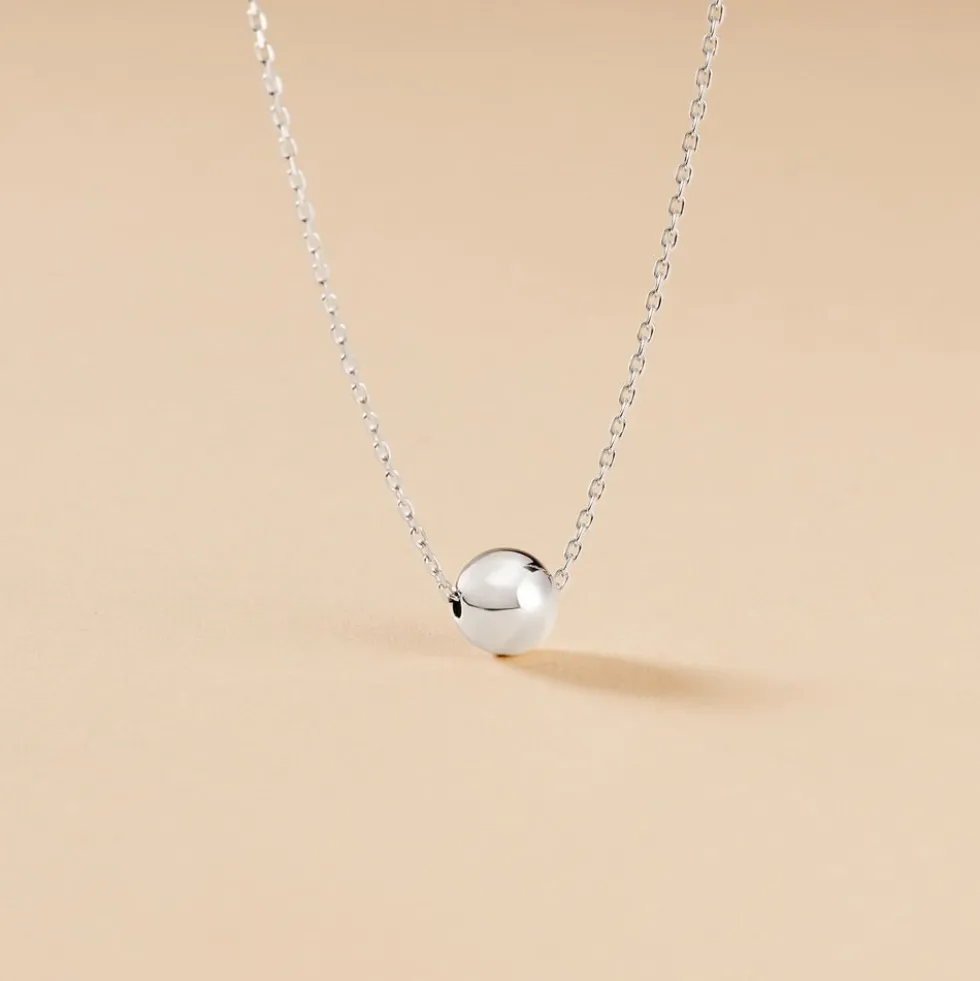 Collier Nassiera Argent Blanc