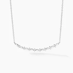 Collier Naura Argent Blanc Oxyde De Zirconium