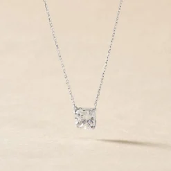 Collier Naziha Or Blanc Oxyde De Zirconium