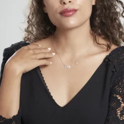 Collier Nella Argent Blanc Oxyde De Zirconium