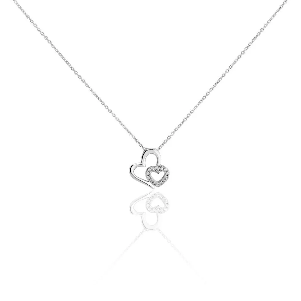 Collier Niagale Or Blanc Diamant