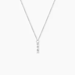 Collier Nikolia Argent Blanc Oxyde De Zirconium