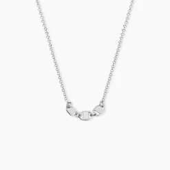 Collier Nissa Argent Blanc
