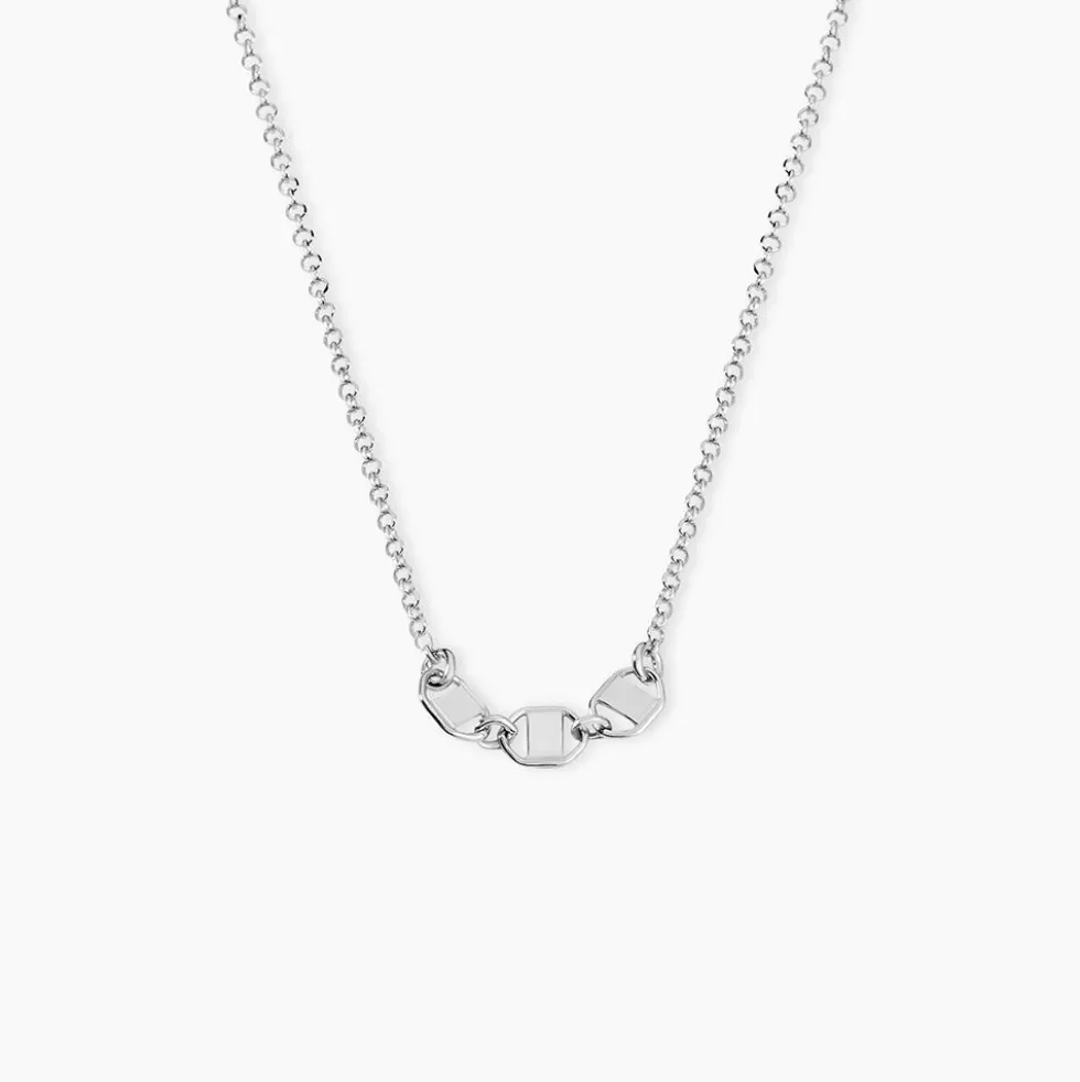 Collier Nissa Argent Blanc
