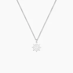 Collier Noe Argent Blanc