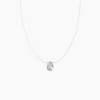 Collier Nylon Argent Blanc Oxyde