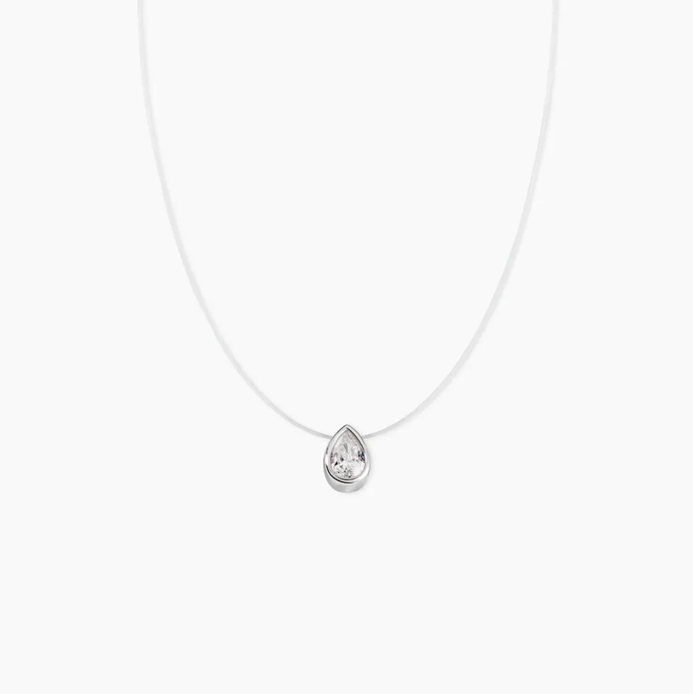 Collier Nylon Argent Blanc Oxyde