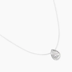 Collier Nylon Argent Blanc Oxyde