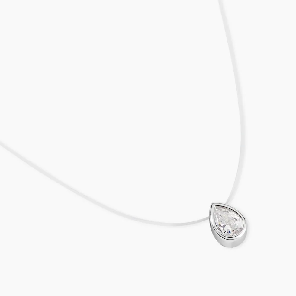 Collier Nylon Argent Blanc Oxyde