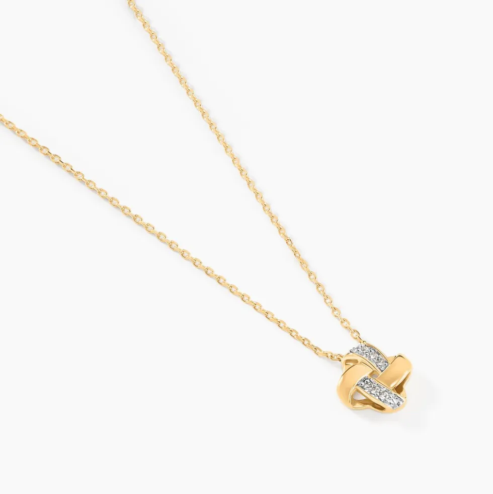 Collier Nyree Or Jaune Diamant