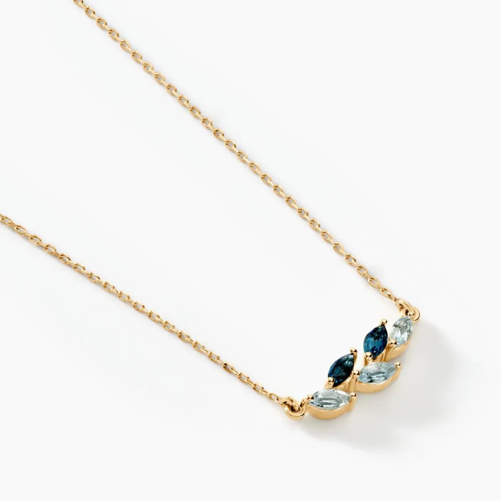 Collier Océan Or Jaune Topaze
