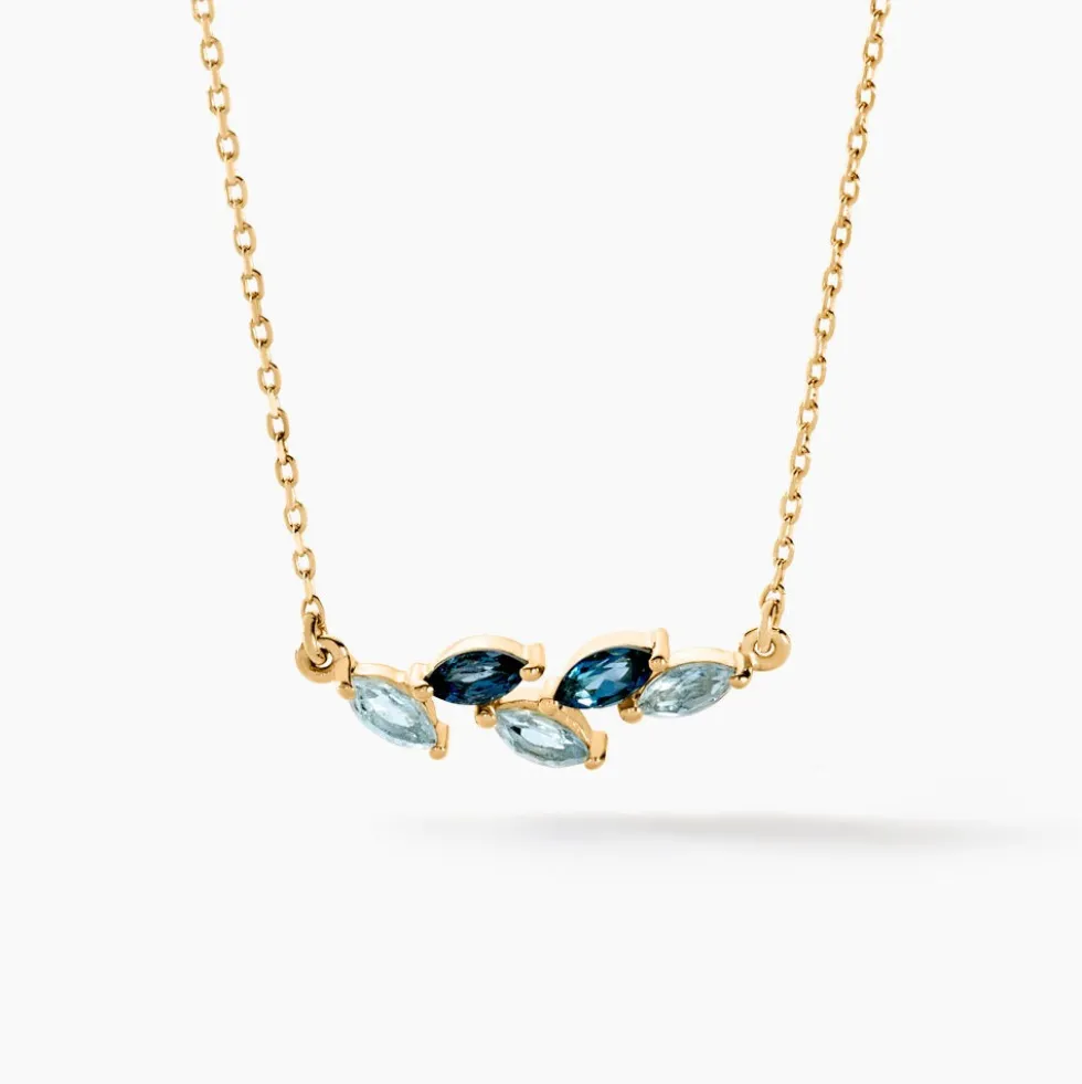 Collier Océan Or Jaune Topaze