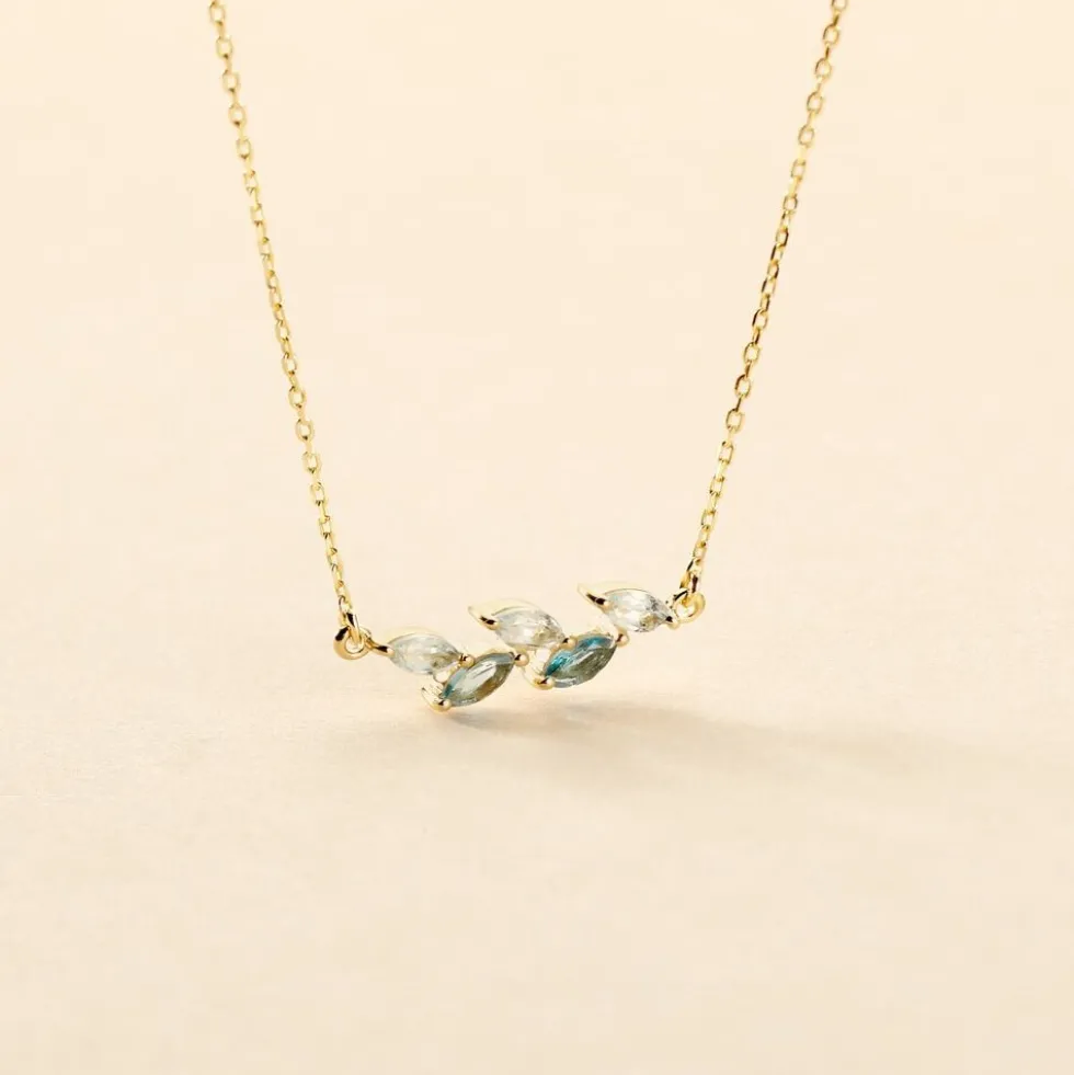 Collier Océan Or Jaune Topaze