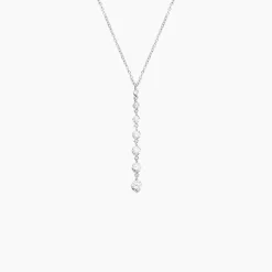 Collier Odyssee Argent Blanc Oxyde De Zirconium