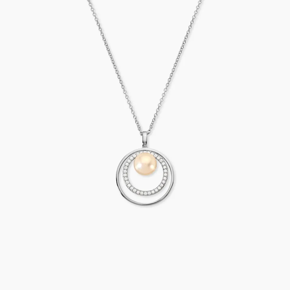 Collier Oksana Argent Blanc Perle De Culture
