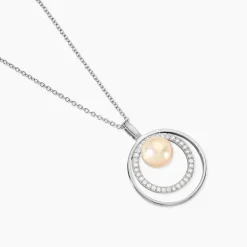 Collier Oksana Argent Blanc Perle De Culture