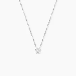 Collier Oliviane Argent Blanc Oxyde De Zirconium