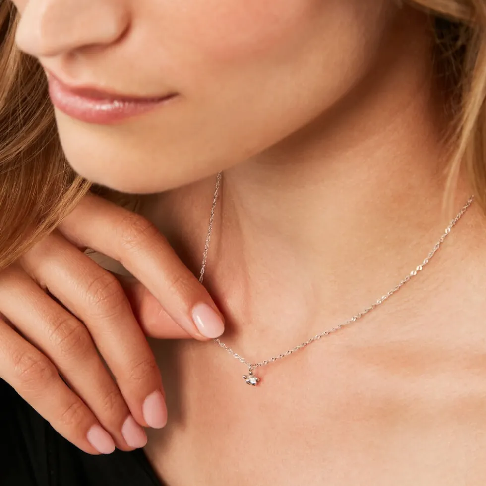 Collier Olyss Argent Blanc