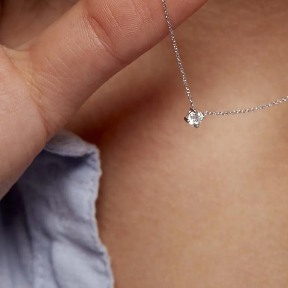 Collier One Or Blanc Diamant