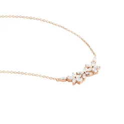 Collier Oralie Argent Rose Oxyde De Zirconium