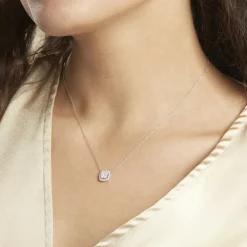 Collier Or Blanc Naveen Diamants Synthétiques