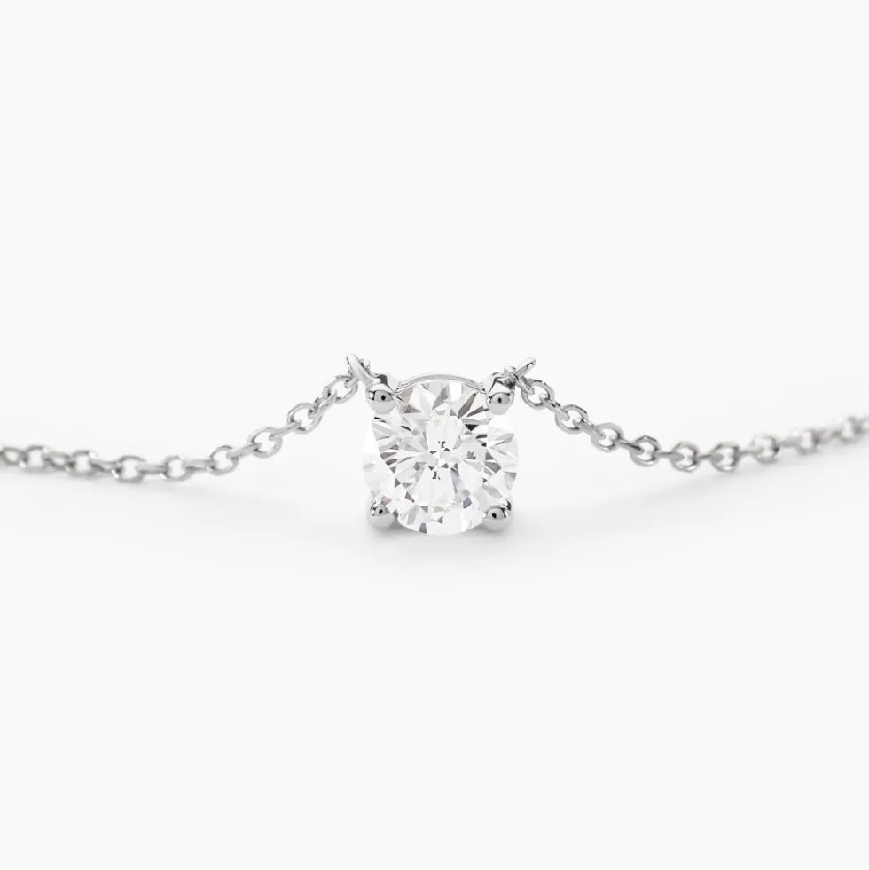 Collier Or Blanc One Diamant