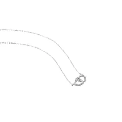 Collier Or Blanc Raoula Oxydes De Zirconium