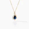 Collier Or Jaune Angelika Saphir
