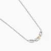 Collier Or Jaune Argent Blanc