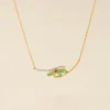 Collier Or Jaune Caetlin Emeraude Diamants