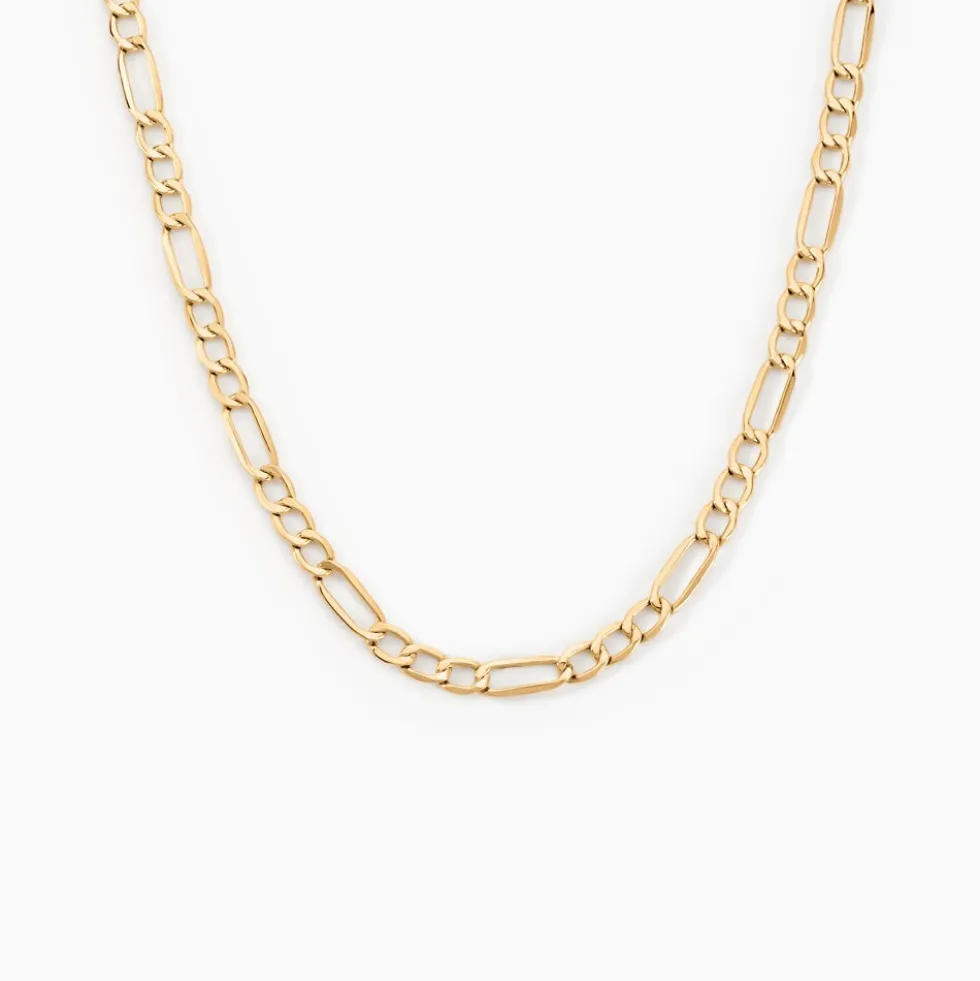 Collier Or Jaune Cameo Maille Alternée 1/3