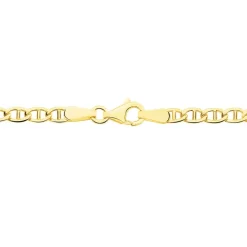 Collier Or Jaune Capucin Maille Marine