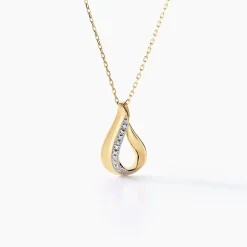 Collier Or Jaune Diamants Goccie