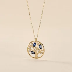 Collier Or Jaune Elsebein Saphirs