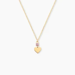 Collier Or Jaune Marie Lou Oxyde De Zirconium