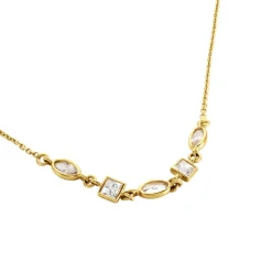 Collier Or Jaune Mercy Oxyde De Zirconium