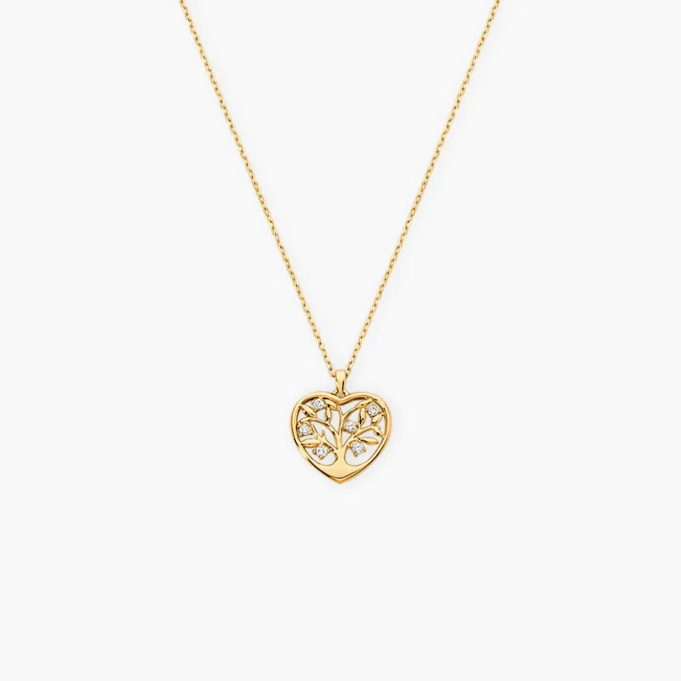 Collier Or Jaune Shantelle Oxyde De Zirconium