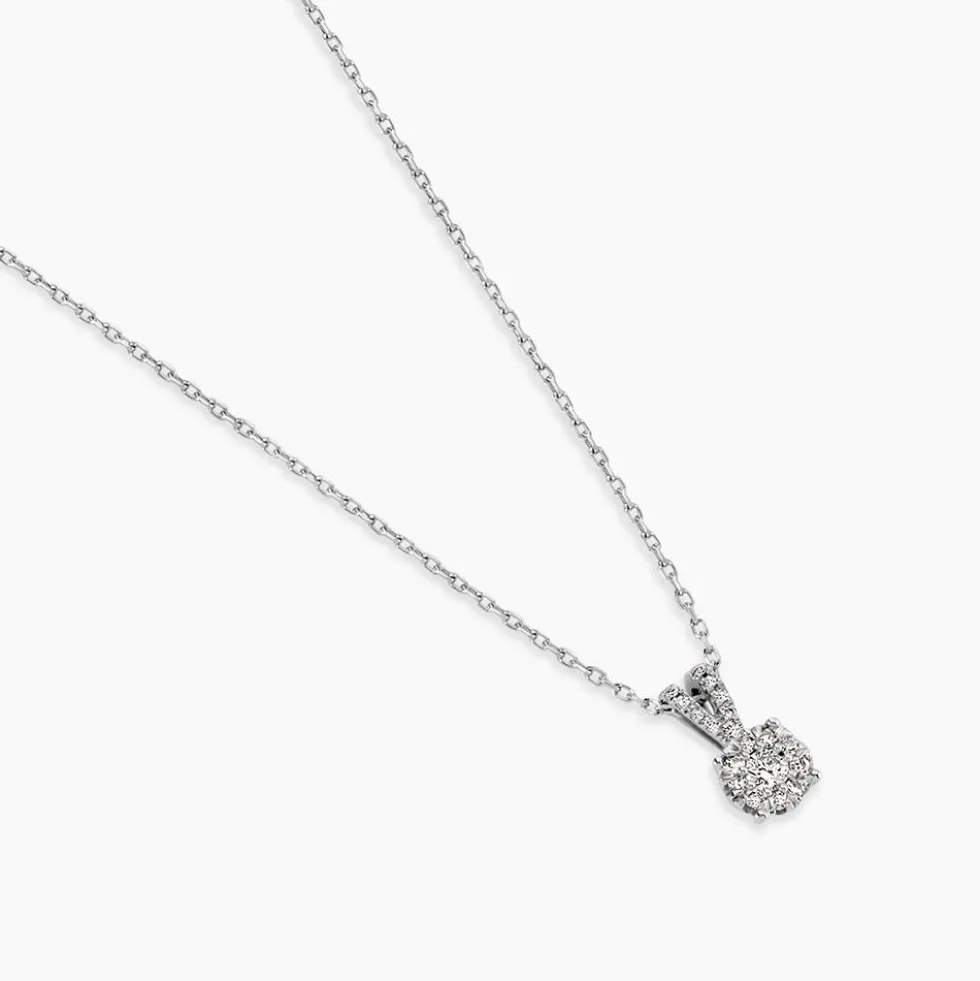 Collier Orphee Or Blanc Diamant