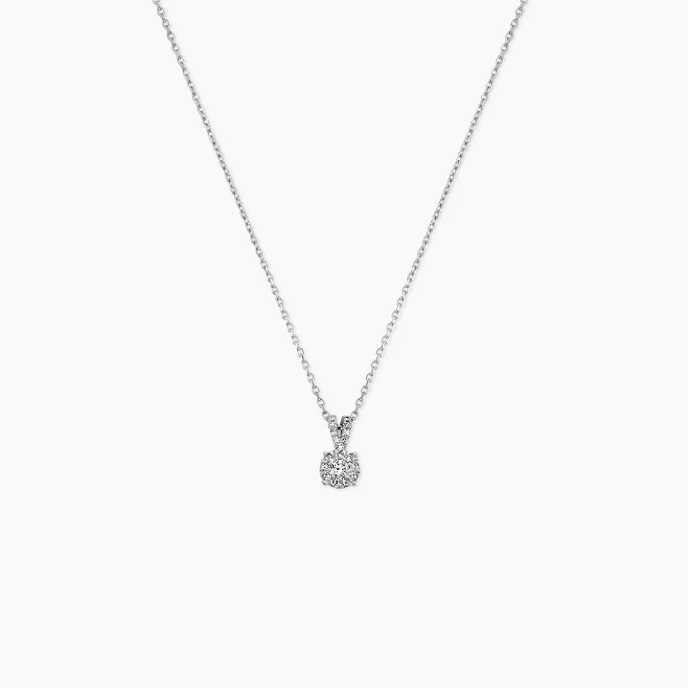 Collier Orphee Or Blanc Diamant