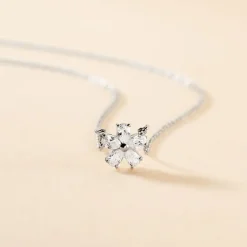 Collier Oskari Argent Blanc Oxyde De Zirconium