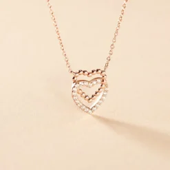 Collier Ottavia Argent Rose Oxyde De Zirconium